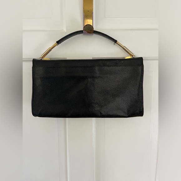Vintage Ruth Saltz Black and Gold Handbag/Clutch - Picture 2 of 10